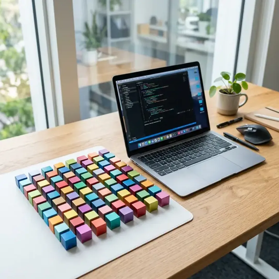 細かいサービスが連携するマイクロサービス・アーキテクチャの高品質なイメージ写真