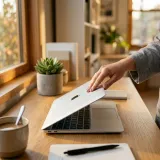 PCのログアウトや作業の終了を表現する高品質なイメージ写真