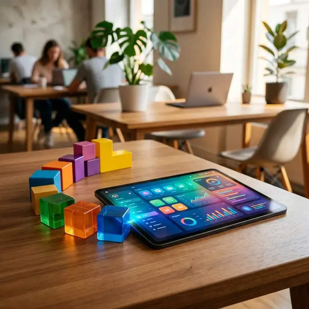 ドラッグ＆ドロップでアプリを作れるノーコード開発の高品質なイメージ写真