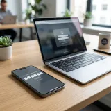 多要素認証（MFA）を表現するスマートフォンとPC画面の高品質なイメージ写真