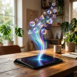 新しいコンテンツを自律的に作り出す生成AIを象徴するクリエイティブな高品質写真