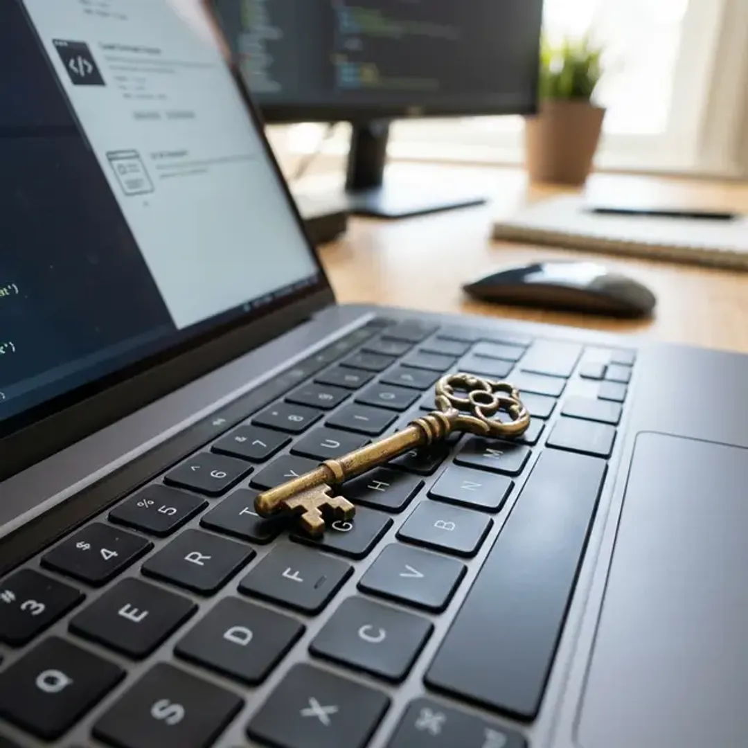 パスワードや暗号キーを象徴する金属製の鍵の高品質なイメージ写真