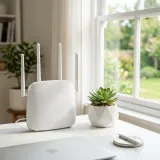 無線LANルーターのモダンな高品質なイメージ写真