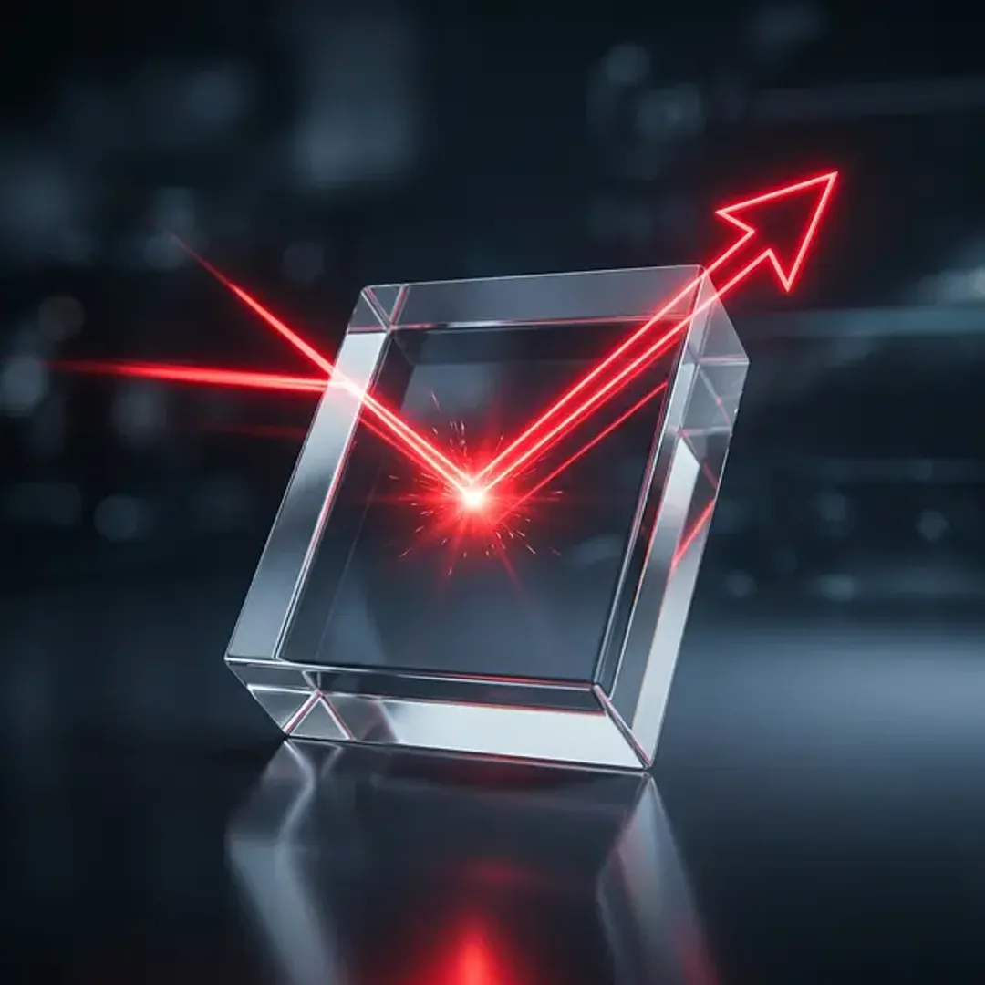 サイトに訪れてすぐに離脱する直帰率を象徴する赤い光の矢印の高品質なイメージ写真