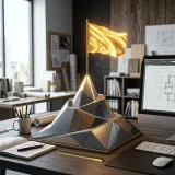 最終的なビジネス目標(KGI)を象徴する、山の頂点に立てられた黄金の旗の高品質な写真