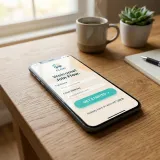 スマートフォンの画面上に、少し堅苦しい「アカウント登録」というボタンと、親しみやすく不安を取り除く「1分で無料体験をはじめる」というボタンが対比して描かれ、言葉一つで押しやすさが魔法のように変わるイメージ